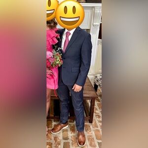 Men’s Wearhouse kids size 14 Joseph Abboud blue suit.  Gently worn